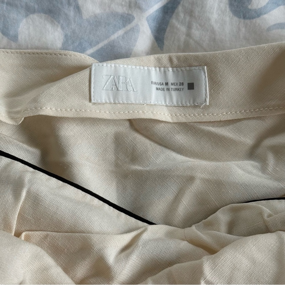 Zara Linen Midi Dress- Size M - Picture 6 of 7